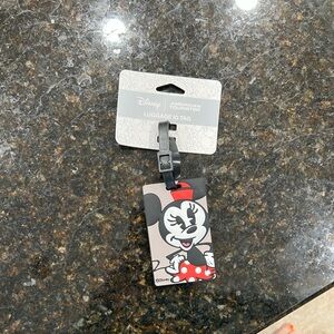 Disney Minnie Mouse Luggage ID Tag - Black, Red, and White